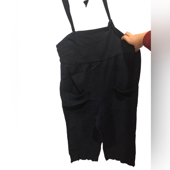 Madewell Pants - Madewell Size 12 Navy Blue 100% Cotton Jumper Jumpsuit One Piece